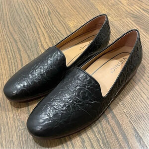 NEW Vionic Willa II Slip On Flat in Black Leather size 6.5